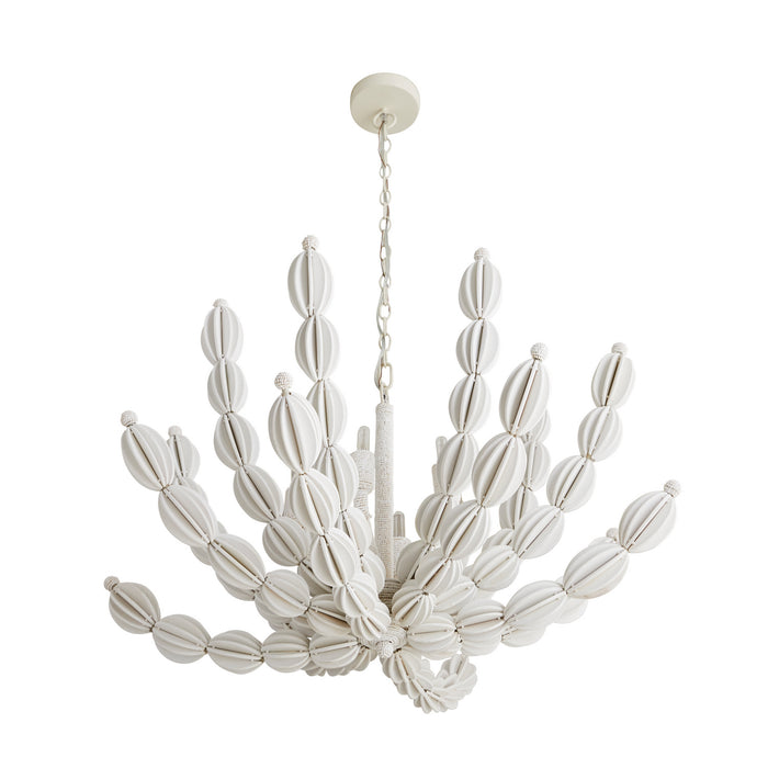 Arteriors - 85021 - Six Light Chandelier - Indi - White