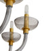 Arteriors - 89479 - Ten Light Chandelier - Gustavo - Smoke