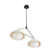 Arteriors - DA49001 - Two Light Linear Pendant - Glaze - Ivory Stained Crackle