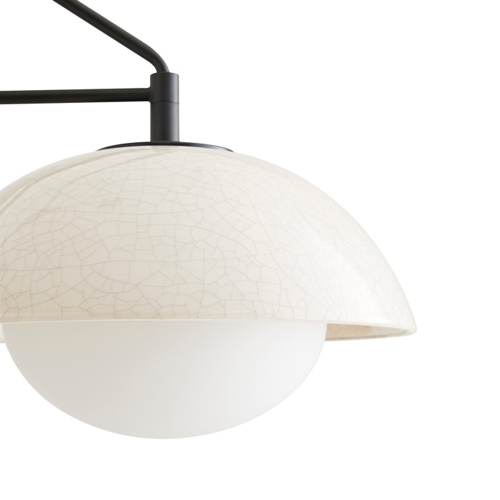 Arteriors - DA49001 - Two Light Linear Pendant - Glaze - Ivory Stained Crackle