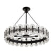 Arteriors - DK82001 - Eight Light Chandelier - Rondelle - Blackened Iron