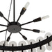 Arteriors - DK82001 - Eight Light Chandelier - Rondelle - Blackened Iron