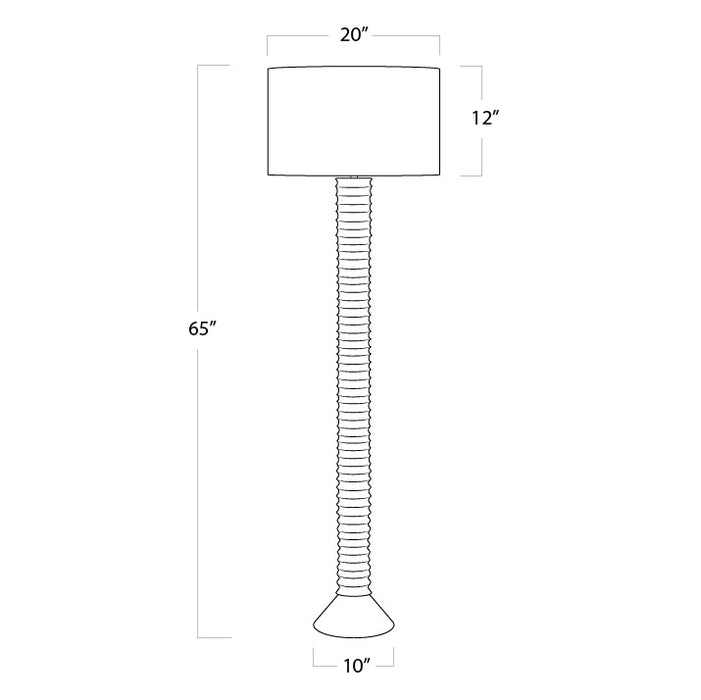 Regina Andrew - 14-1047WT - One Light Floor Lamp - Nabu - White