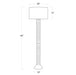 Regina Andrew - 14-1047WT - One Light Floor Lamp - Nabu - White