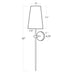 Regina Andrew - 15-1152 - One Light Wall Sconce - Toni - Natural Brass