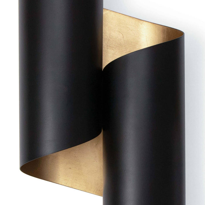 Regina Andrew - 15-1157BLK - Two Light Wall Sconce - Folio - Black