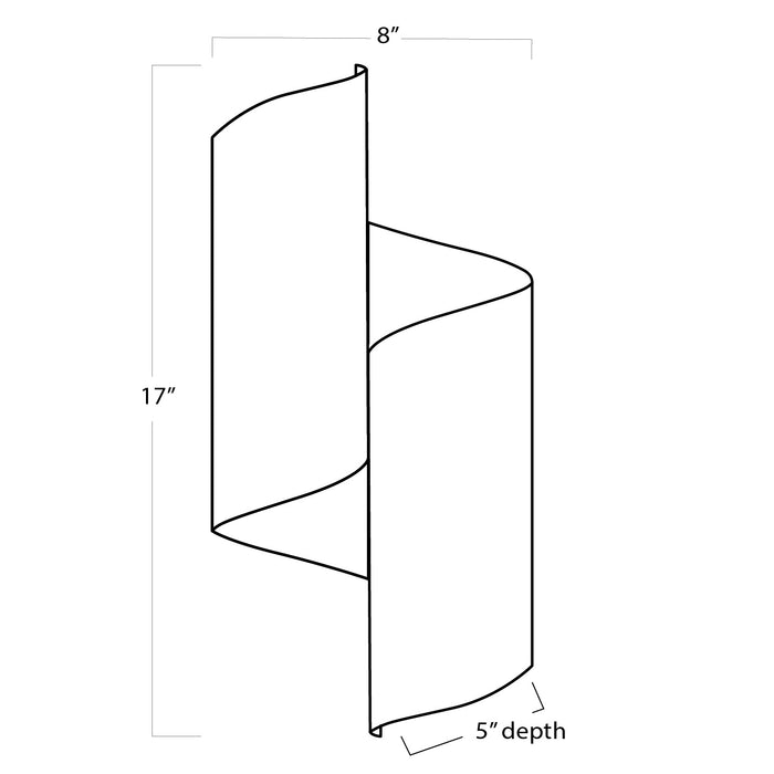 Regina Andrew - 15-1157WT - Two Light Wall Sconce - Folio - White