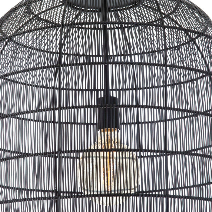 Regina Andrew - 16-1294BLK - One Light Pendant - Fresco - Black