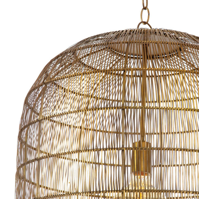 Regina Andrew - 16-1294BRS - One Light Pendant - Fresco - Brass