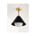 Regina Andrew - 16-1306BBNB - One Light Pendant - Hilton - Blackened Brass