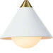 Regina Andrew - 16-1306WTNB - One Light Pendant - Hilton - White