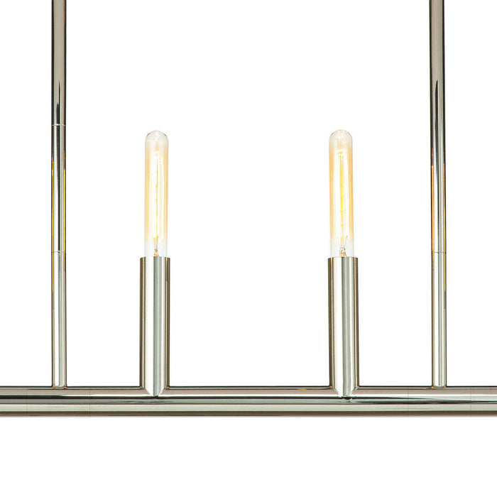 Regina Andrew - 16-1312PN - Six Light Linear Chandelier - Wolfe - Polished Nickel