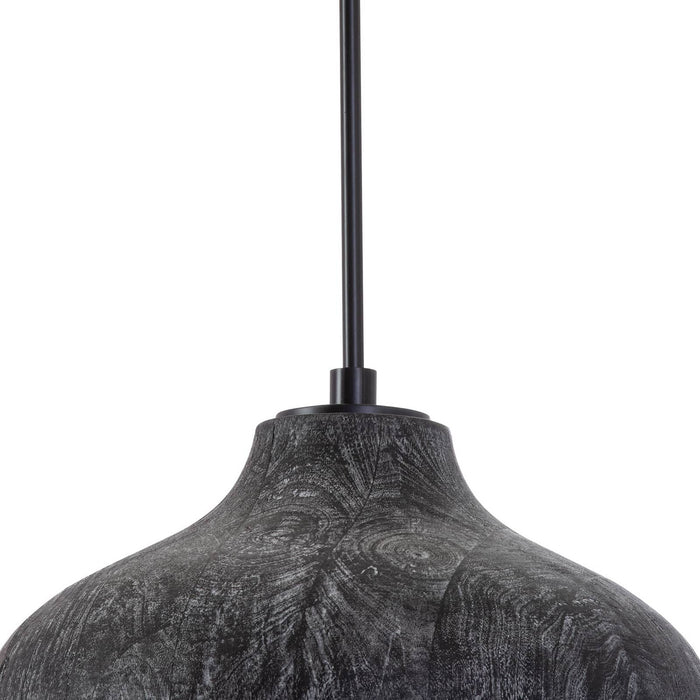 Regina Andrew - 16-1349EB - One Light Pendant - Surfside - Ebony