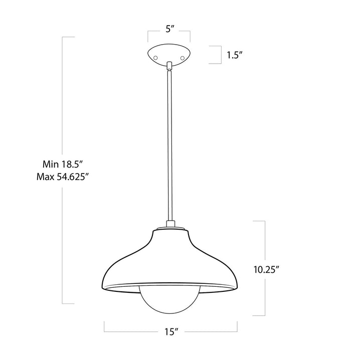 Regina Andrew - 16-1349NAT - One Light Pendant - Surfside - Natural