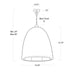 Regina Andrew - 17-1001NAT - One Light Outdoor Pendant - Beehive - Natural