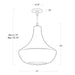 Regina Andrew - 17-1024WT - One Light Chandelier - Vista - White