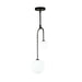 Artcraft - AC6652BK - LED Pendant - Comet - Semi Matte Black