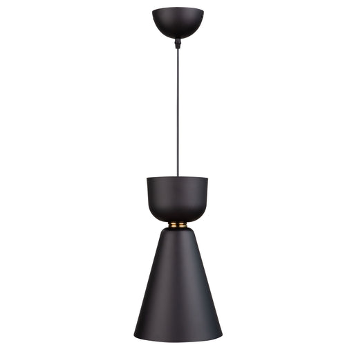 Artcraft - SC13290BK - One Light Pendant - Tempo - Matte Black and Brass