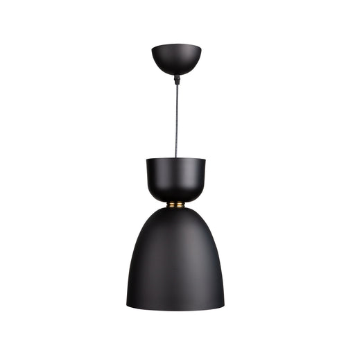 Artcraft - SC13291BK - One Light Pendant - Tempo - Matte Black and Brass