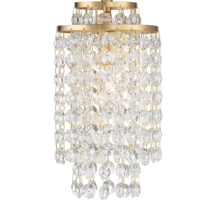 Crystorama - GAB-B7301-GA - One Light Chandelier - Gabrielle - Antique Gold