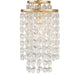 Crystorama - GAB-B7301-GA - One Light Chandelier - Gabrielle - Antique Gold