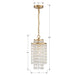 Crystorama - GAB-B7301-GA - One Light Chandelier - Gabrielle - Antique Gold