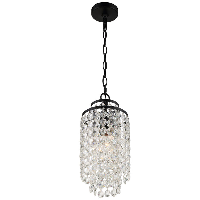 Crystorama - GAB-B7301-MK - One Light Chandelier - Gabrielle - Matte Black