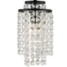 Crystorama - GAB-B7301-MK - One Light Chandelier - Gabrielle - Matte Black