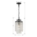 Crystorama - GAB-B7301-MK - One Light Chandelier - Gabrielle - Matte Black