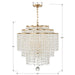 Crystorama - GAB-B7305-GA - Six Light Chandelier - Gabrielle - Antique Gold