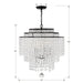 Crystorama - GAB-B7305-MK - Six Light Chandelier - Gabrielle - Matte Black