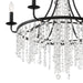 Crystorama - GAB-B7306-MK - Six Light Chandelier - Gabrielle - Matte Black