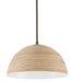 Currey and Company - 9000-0790 - One Light Pendant - Tobago - Bronze Gold/Sugar White/Natural Rope