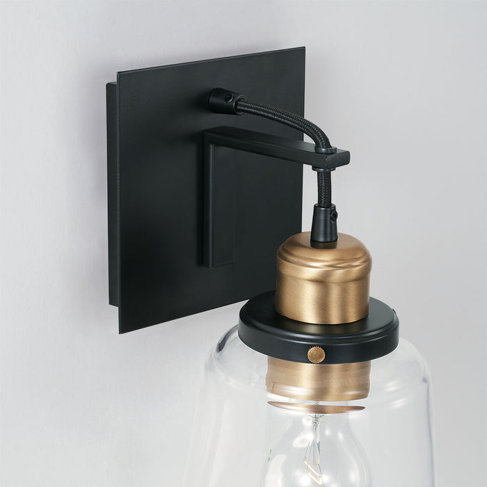 Capital Lighting - 3711AB-135 - One Light Wall Sconce - Fallon - Aged Brass and Black