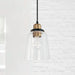 Capital Lighting - 3718AB-135 - One Light Pendant - Fallon - Aged Brass and Black