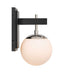 Varaluz - 352B01BLPN - One Light Bath - Allie - Black/Polished Nickel