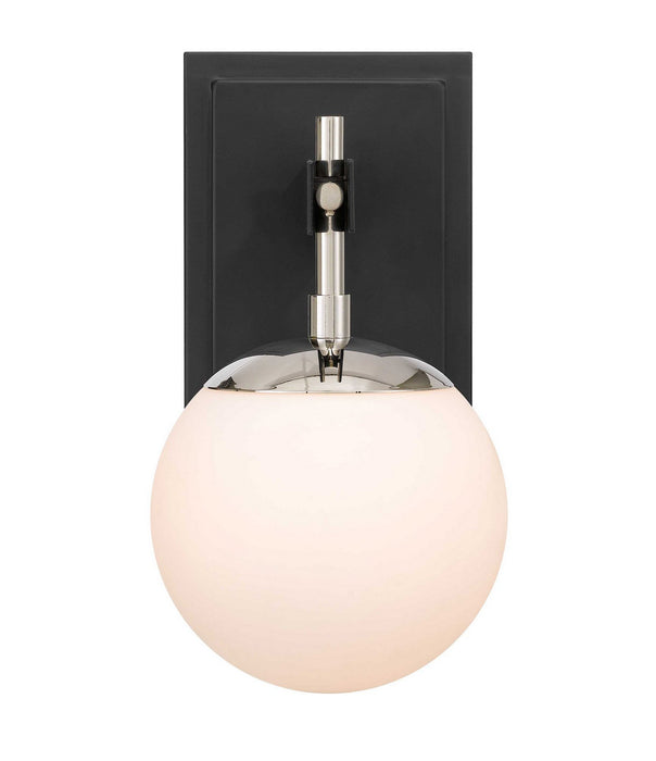 Varaluz - 352B01BLPN - One Light Bath - Allie - Black/Polished Nickel