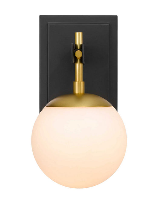 Varaluz - 352B01BLSB - One Light Bath - Allie - Black/Satin Brass