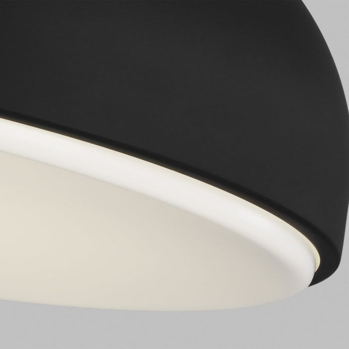 Visual Comfort Modern - 700FMKOSA13B-LED930-277 - LED Flush Mount - Kosa - Nightshade Black