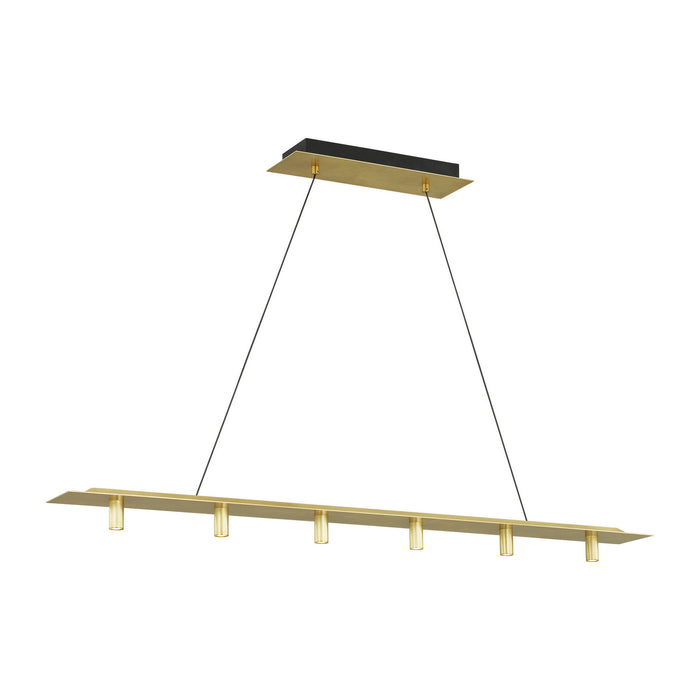 Visual Comfort Modern - 700LSPNT50NB-LED930 - LED Linear Suspension - Ponte - Natural Brass