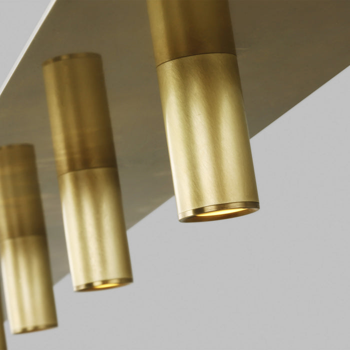 Visual Comfort Modern - 700LSPNT50NB-LED930 - LED Linear Suspension - Ponte - Natural Brass