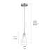 Kichler - 52444NI - One Light Mini Pendant - Erma - Brushed Nickel