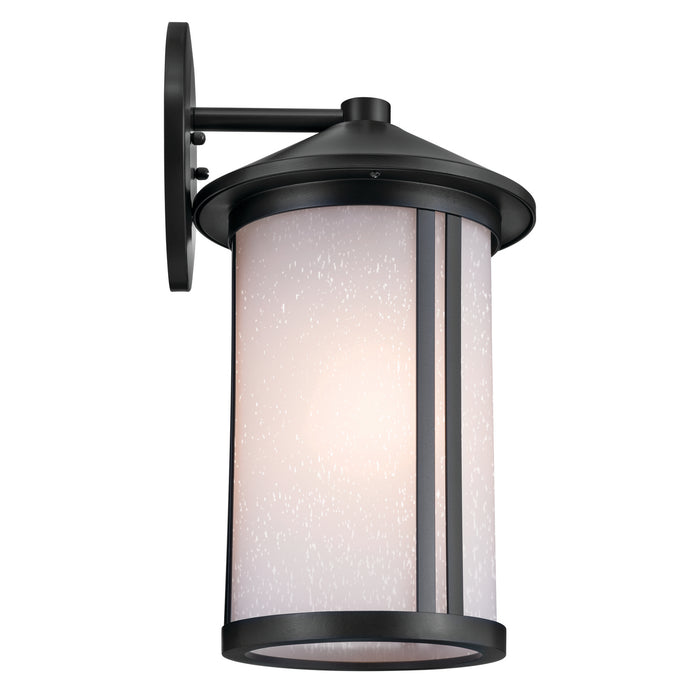 Kichler - 59100BK - One Light Outdoor Wall Mount - Lombard - Black