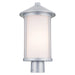 Kichler - 59101BA - One Light Outdoor Post Lantern - Lombard - Brushed Aluminum