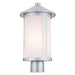 Kichler - 59101BA - One Light Outdoor Post Lantern - Lombard - Brushed Aluminum