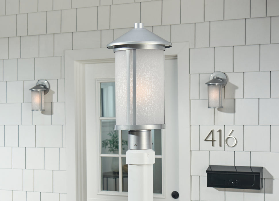 Kichler - 59101BA - One Light Outdoor Post Lantern - Lombard - Brushed Aluminum