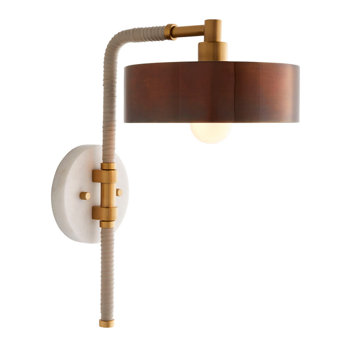 Arteriors - 49176 - One Light Wall Sconce - Aaron - Heritage Brass