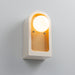 Justice Designs - CER-3010-MTGD - One Light Wall Sconce - Ambiance Collection - Matte White with Champagne Gold internal finish