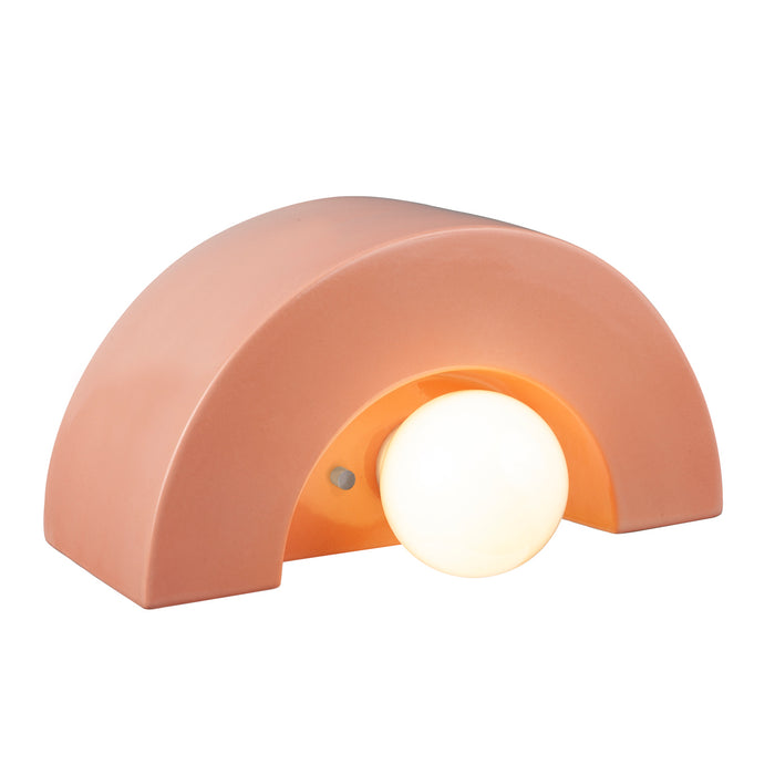 Justice Designs - CER-3020-BSH - One Light Wall Sconce - Ambiance Collection - Gloss Blush