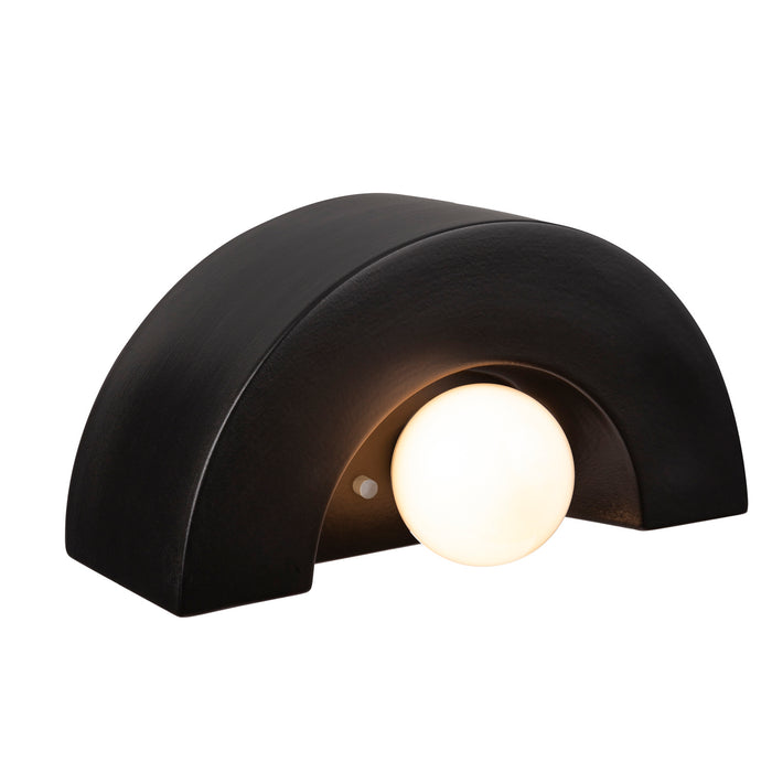 Justice Designs - CER-3020-CRB - One Light Wall Sconce - Ambiance Collection - Carbon - Matte Black